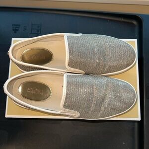 Sparkly slip on shoes